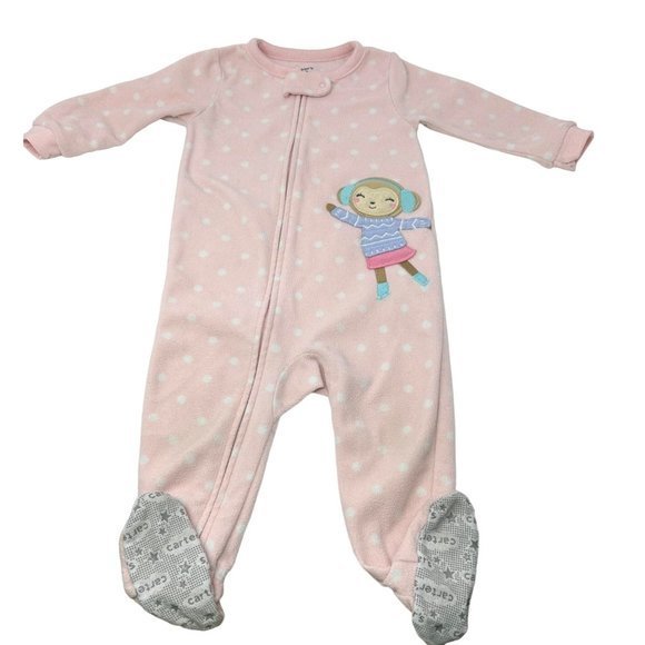 Baby Clothes - 2‎ Girl's Sleepers - Size 12 Month - Picture 3 of 4